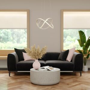 Lindby Criostal LED-pendellampe med fjernbetjening