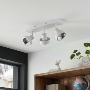 Lindby Ignacio loftlampe, 3 lyskilder, hvid