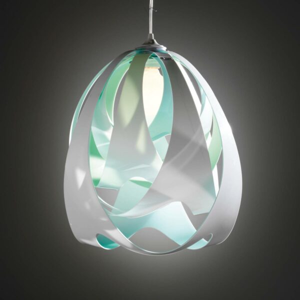 Slamp Goccia di Luce pendellampe, blå-grøn