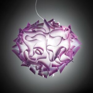 Slamp Veli - designer-hængelampe, Ø 42cm blomme