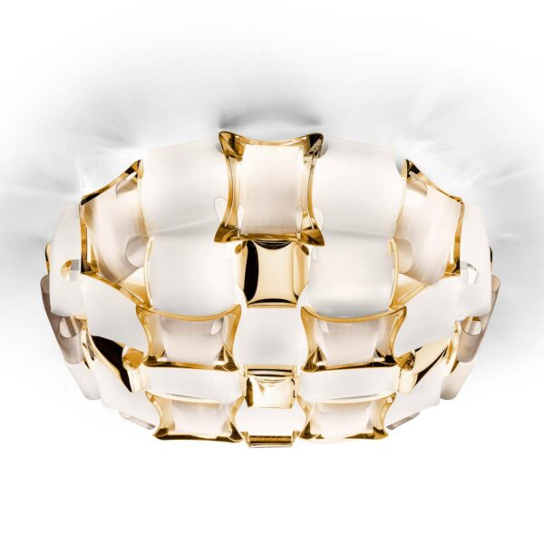 Slamp Mida væglampe, 50 cm, hvid-guld