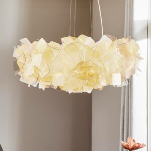 Slamp Clizia hængelampe, Ø 78 cm, røgfarvet