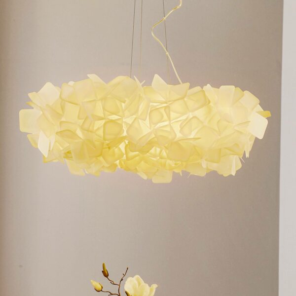 Slamp Clizia hængelampe, Ø 78 cm, hvid