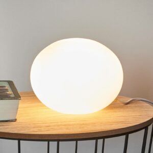 Glas Oval den dekorative bordlampe, Ø 18 cm
