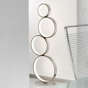 LED-gulvlampe Loop af metal