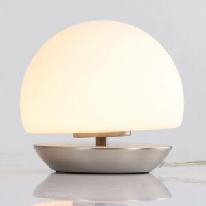 Fod børstet stål – LED-bordlampe Ancilla
