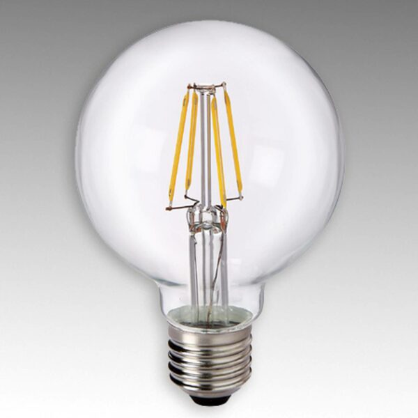 E27 4,5W 827 LED globe G80 klar
