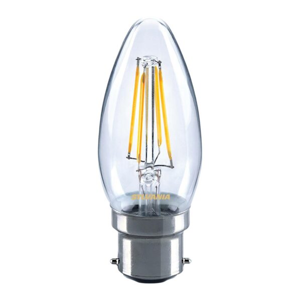 B22 4,5W 827 LED kertepære, klar