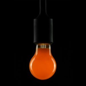 E27 2W orangefarvet pære m. 80 LED&apos;er, dæmpbar