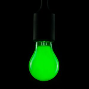 E27 2W grøn pære m. 80 LED&apos;er, dæmpbar