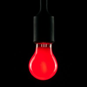E27 2W orangefarvet pære m. 80 LED&apos;er, dæmpbar