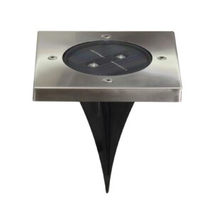 Torino - kantet LED-nedgravningsspot, solceller