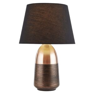 EU700341 bordlampe, sort og kobber