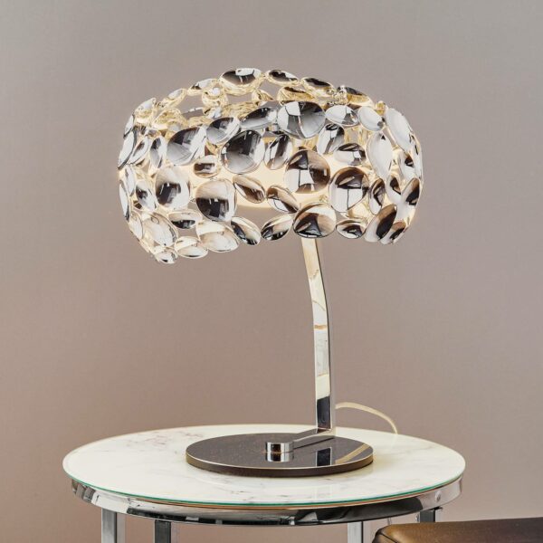 LED-bordlampe Narisa krom