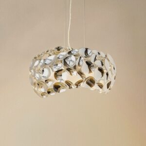 Narisa LED-hængelampe, Ø 32 cm, krom