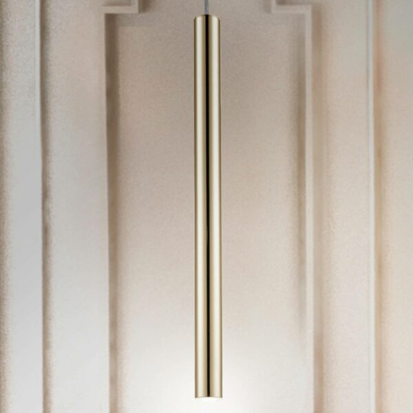 Varas LED-pendellampe, 1 lyskilde, guld