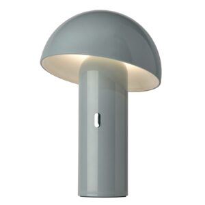 LED-bordlampe Svamp med batteri, drejelig, grå