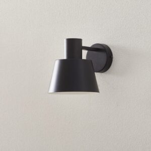 Dunka væglampe, metal, 1 lyskilde, sort