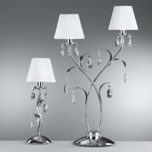 Jacqueline bordlampe, 2 lyskilder, hvid
