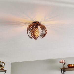 Felce loftlampe som bregne i bronze, Ø 27 cm
