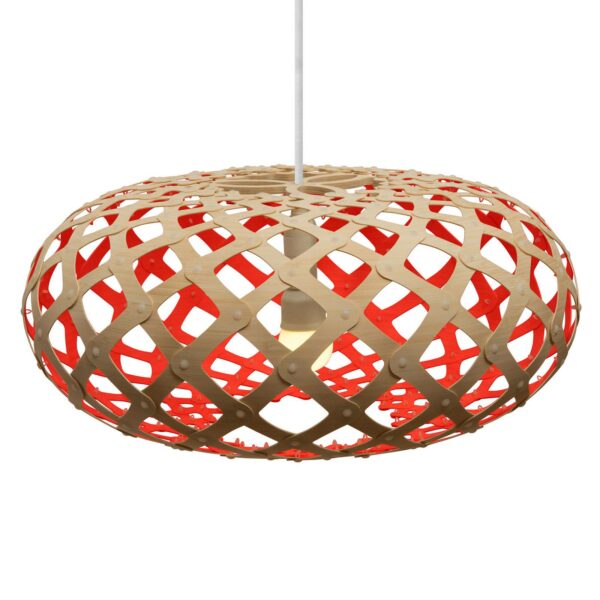 david trubridge Kina hængelampe Ø 44 cm bambus-rød