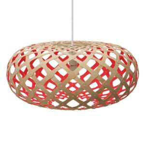 david trubridge Kina hængelampe Ø 60 cm bambus-rød