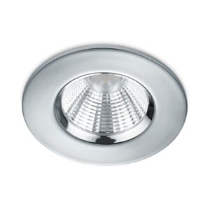 Kromfarvet Zagros LED-indbygningsspot, IP65