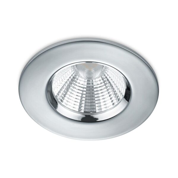 Kromfarvet Zagros LED-indbygningsspot, IP65