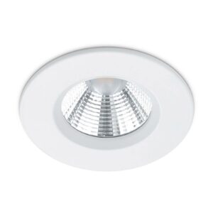 Hvidt LED-indbygningsspot Zagros, IP65