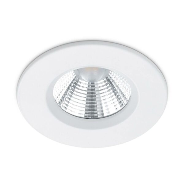 Hvidt LED-indbygningsspot Zagros, IP65