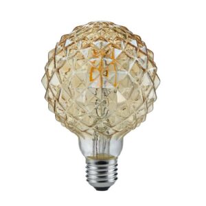 LED-globepære E27 4W 2.700K struktur rav
