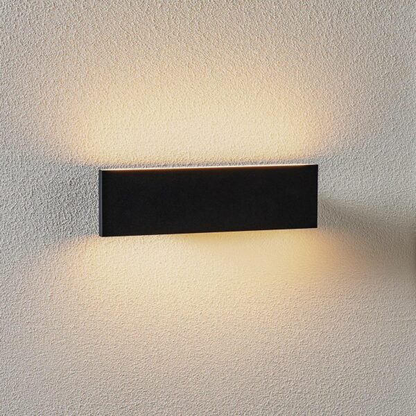Concha LED-væglampe, 28 cm, antracit