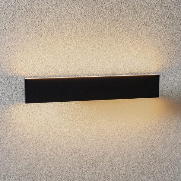 Concha LED-væglampe, 47 cm, antracit