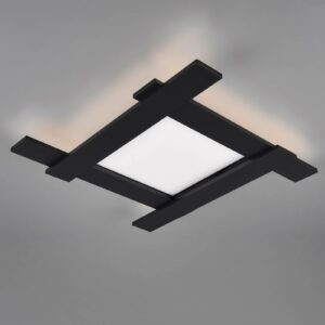 Belfast LED-loftlampe, direkte/indirekte lys, sort
