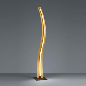 Salerno LED-gulvlampe, SwitchDim, guld