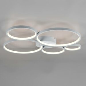 Rondo LED-loftlampe, sølv