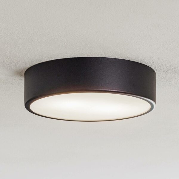 Cleo loftlampe, Ø 30 cm, sort