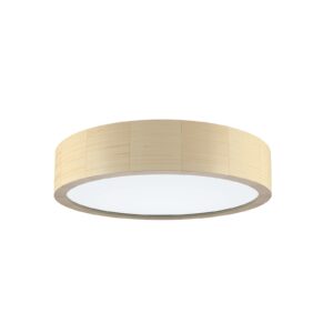 Cleo loftlampe af træ med diffusor, Ø 27,5 cm