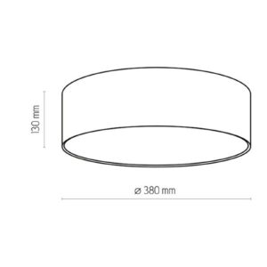 Rondo Kids loftlampe, Ø 38 cm, grøn