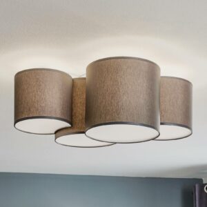 Mona loftlampe, 4 lyskilder, grå