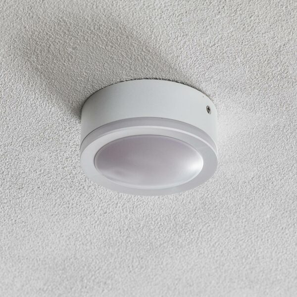 Biala - rund LED-udendørsspot, 10 cm Ø