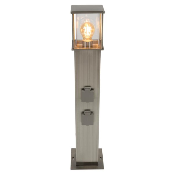 Med 2 stikkontakter - vejlampe Rhodos