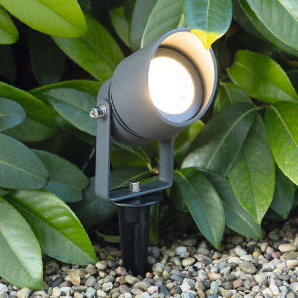 Linosa LED-spot med jordspyd, drejelig