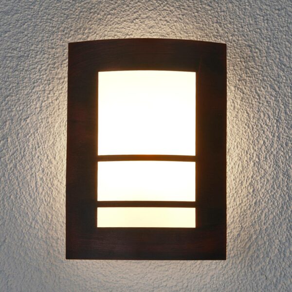 Rustbrun udendørslampe Katalea