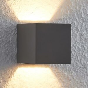 Lindby Quaso LED-væglampe af beton, grå