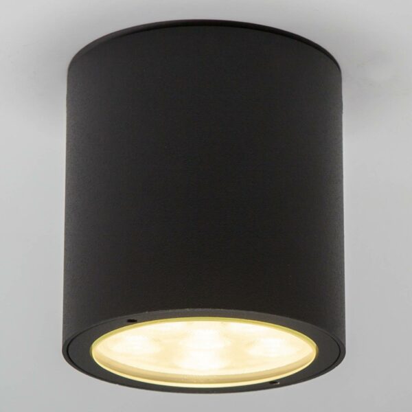 Rund LED loftspot Meret til udendørs brug, IP54