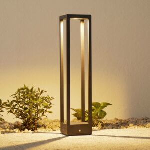 LED-vejlampe Carlota, mørkegrå, 65 cm