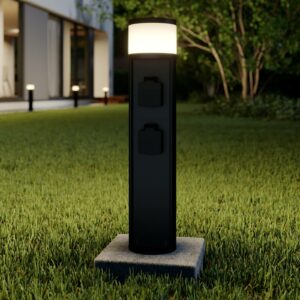 Lucande Corban LED-sokkellampe med 2 stikkontakter
