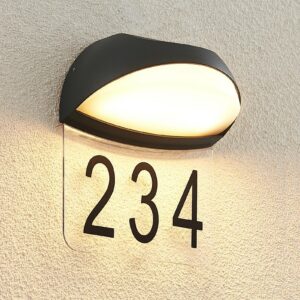 Lucande Loena LED-husnummerlampe