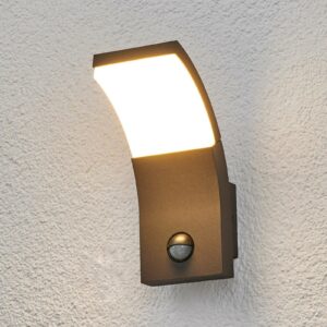 LED-udendørsvæglampen Timm med bevægelsessensor